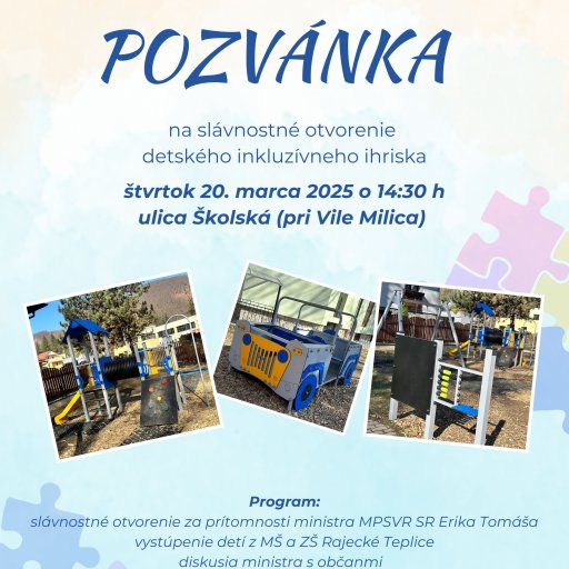 pozvanka A4 - ihrisko